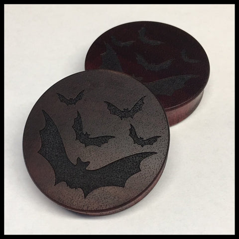 Ebony Gold Mirror Snowflake Solid Round Plug