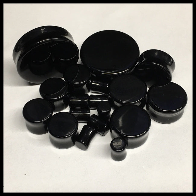 Onyx Solid Round Plugs