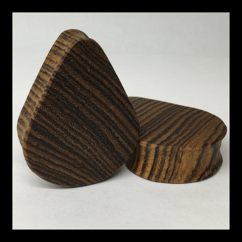 Maple Solid Teardrop Plugs