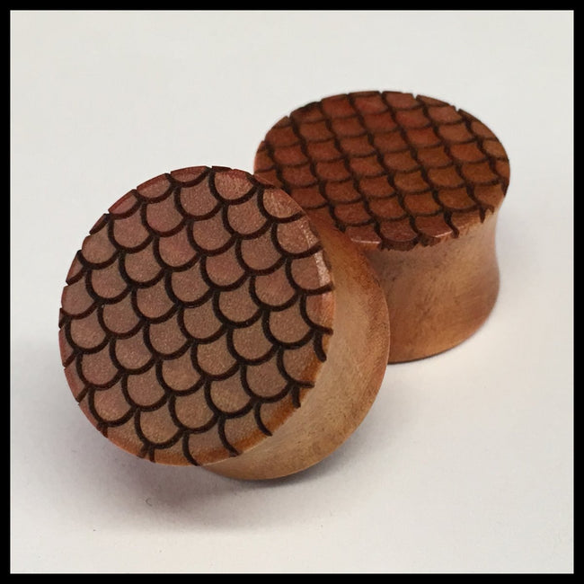 Pink Ivory Scales Solid Round Plug