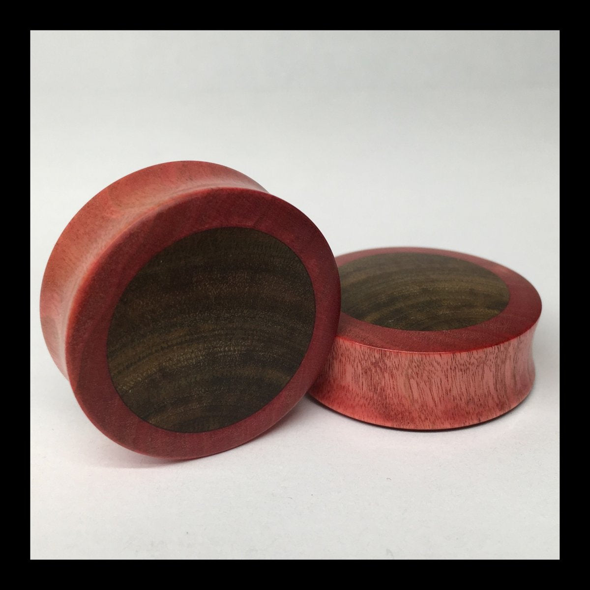 Pink Ivory Verawood Solid Round Plugs