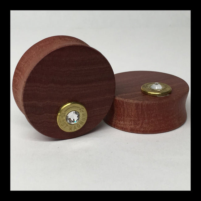 Pink Ivory Magnum Swarovski Round Plugs