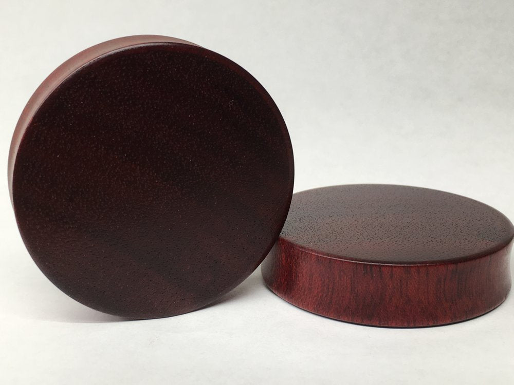 Bloodwood Solid Round Plugs