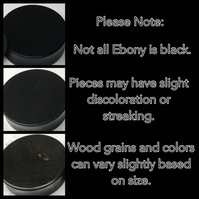 Ebony Gold Mirror Solid Teardrop Plug