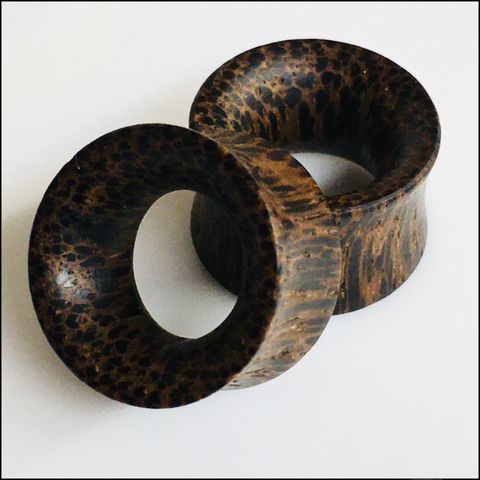 Walnut Thin Tunnels Round Plugs