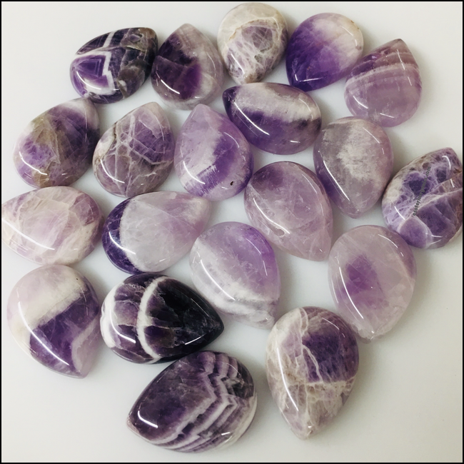 Ebony Stone Large Amethyst Teardrop Plugs (LIMITIED EDITION)