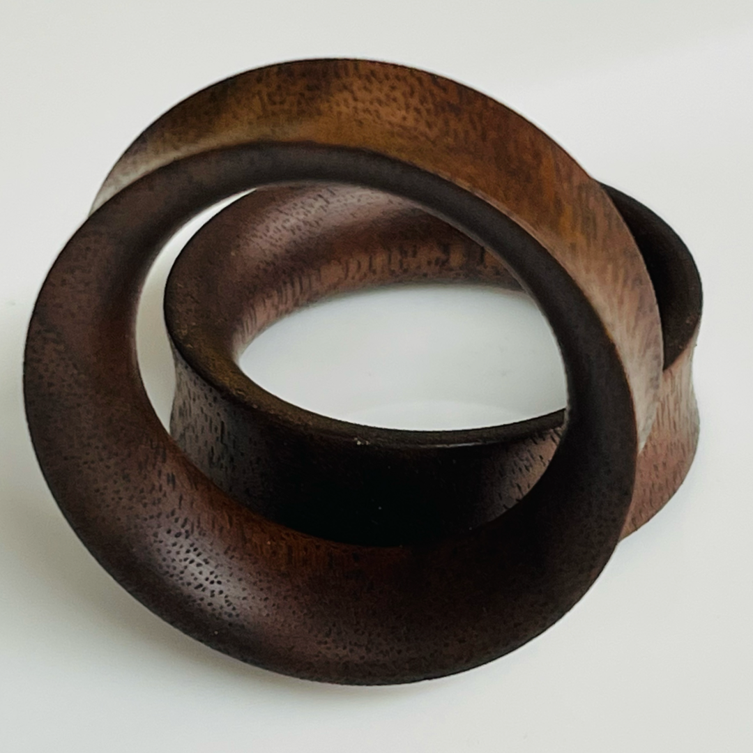 Walnut Thin Tunnels Round Plugs