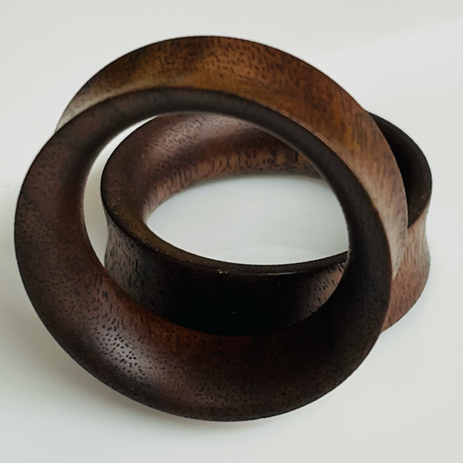 Walnut Thin Tunnels Round Plugs