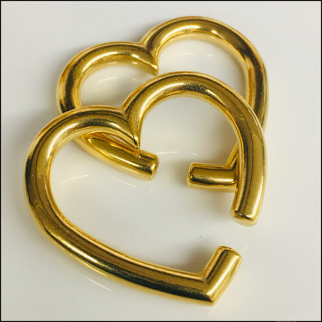 Heart Hanger Weights Brass