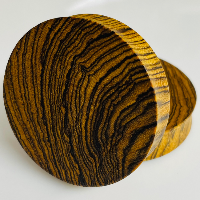 Bocote Solid Round Plugs