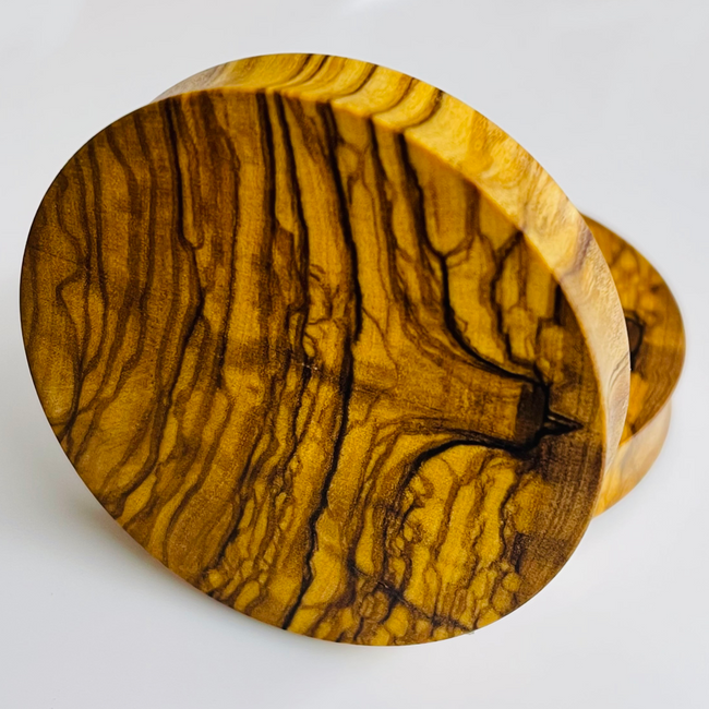 Olivewood Solid Round Plugs