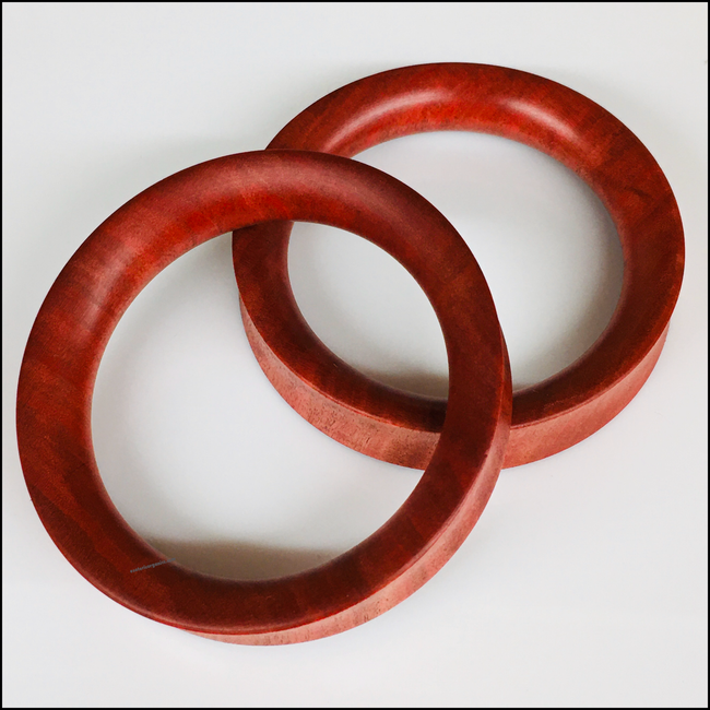 Pink Ivory Thin Tunnels Round Plugs