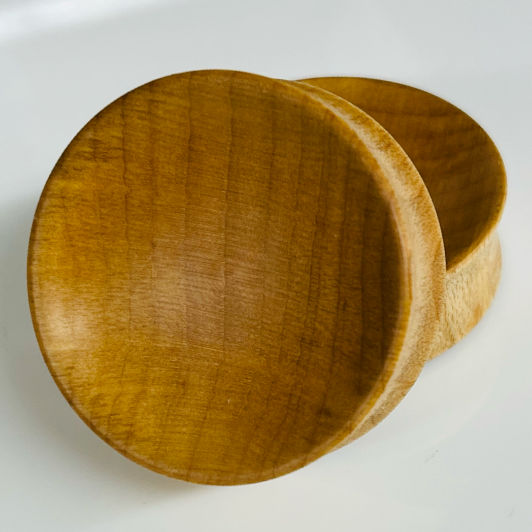 Maple Concave Round Plugs