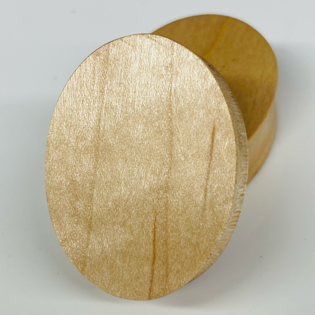 Maple Solid Oval Plug