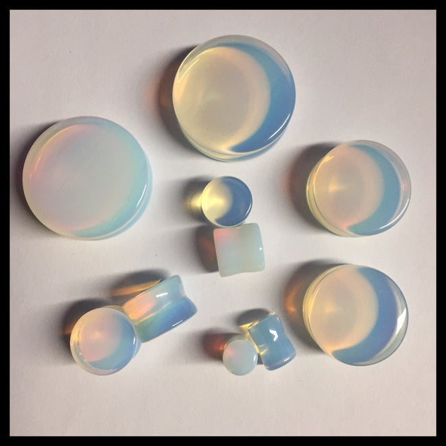 Opalite Solid Round Plugs