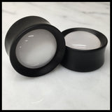 Ebony Mooneyes Solid Round Plugs