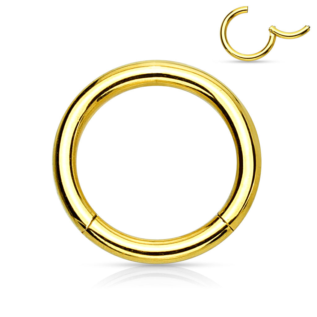 Segment Hoop Ring Gold