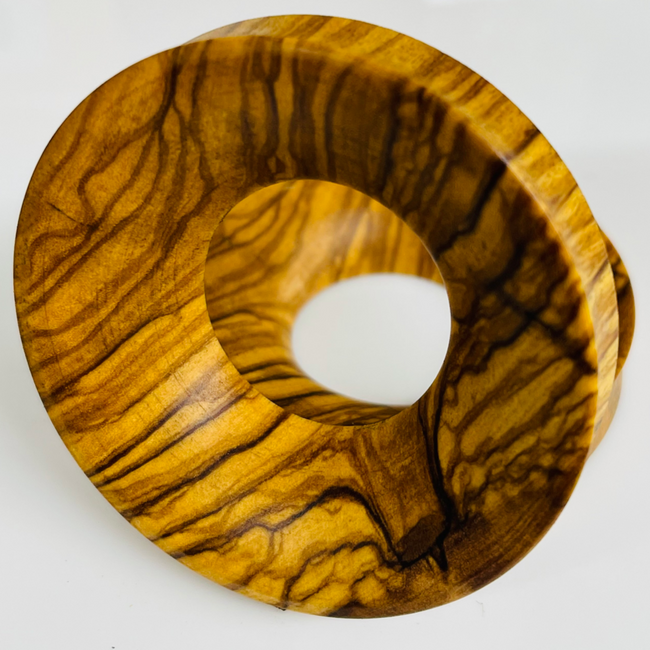Olivewood Thick Tunnels Round Plugs