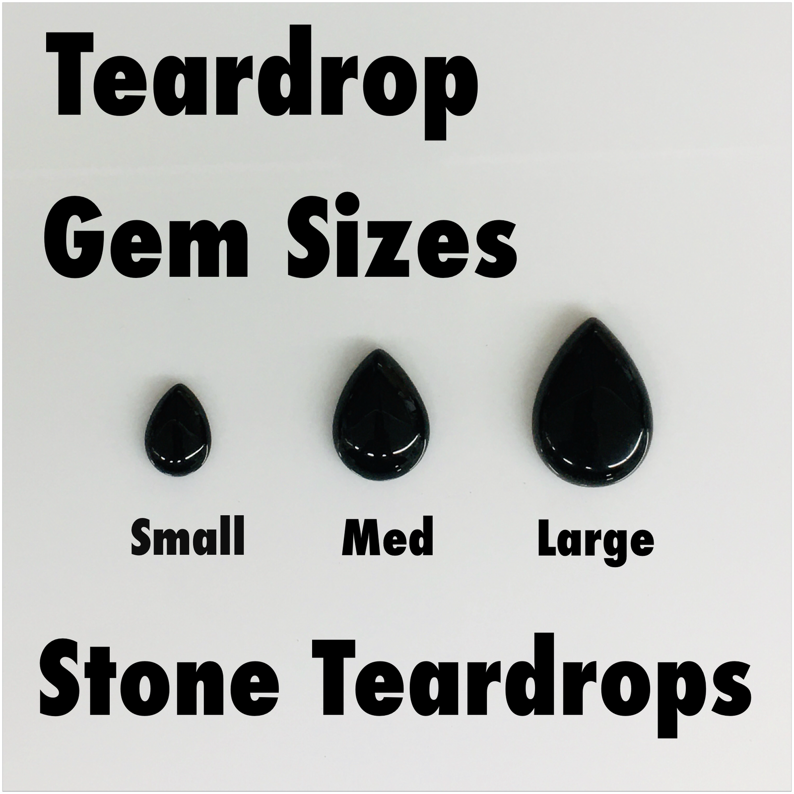 Ebony Stone Large Jade Teardrop Plugs (LIMITIED EDITION)