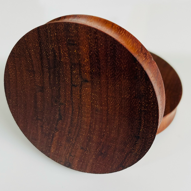 Bloodwood Solid Round Plugs
